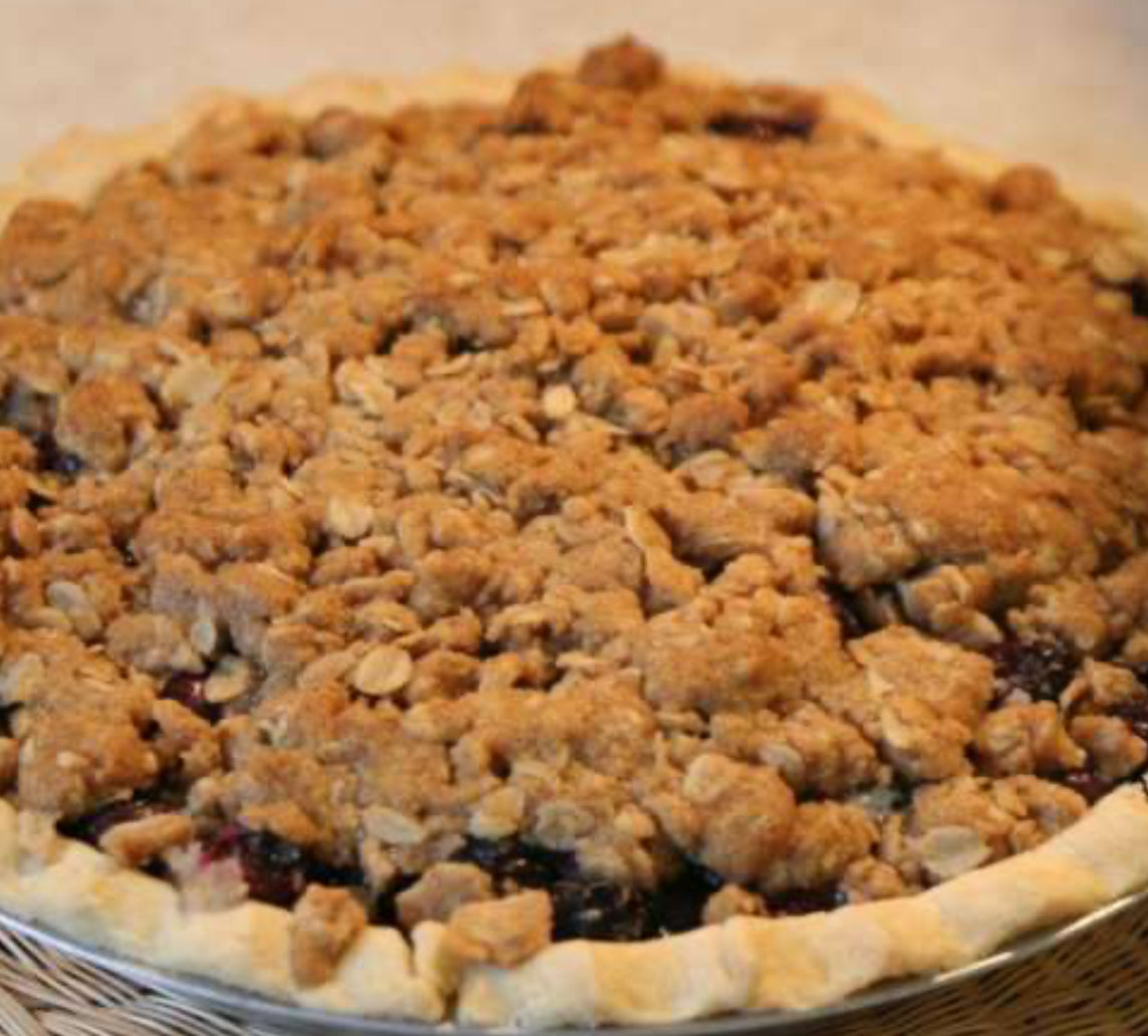 Tarte artisanal aux bleuets et croustade